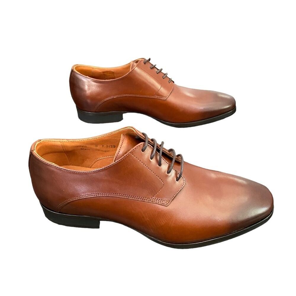 Wolf & Shepherd Men's Brown Leather Lace Up Shoes Size 8